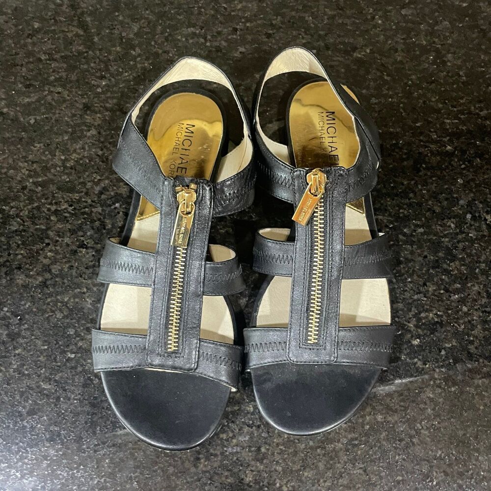 Black Leather Sandals